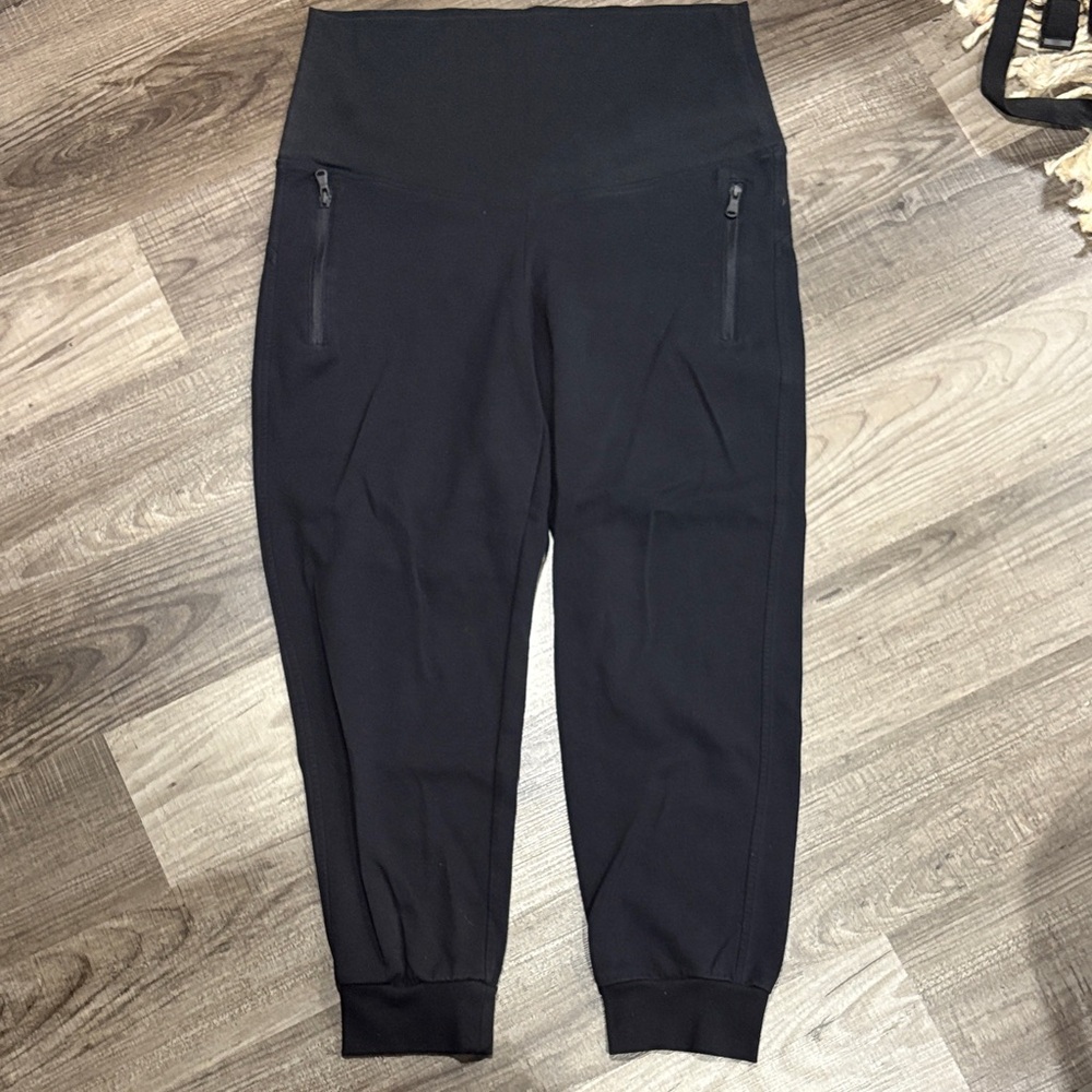 Black Maternity Jogger Sweatpants